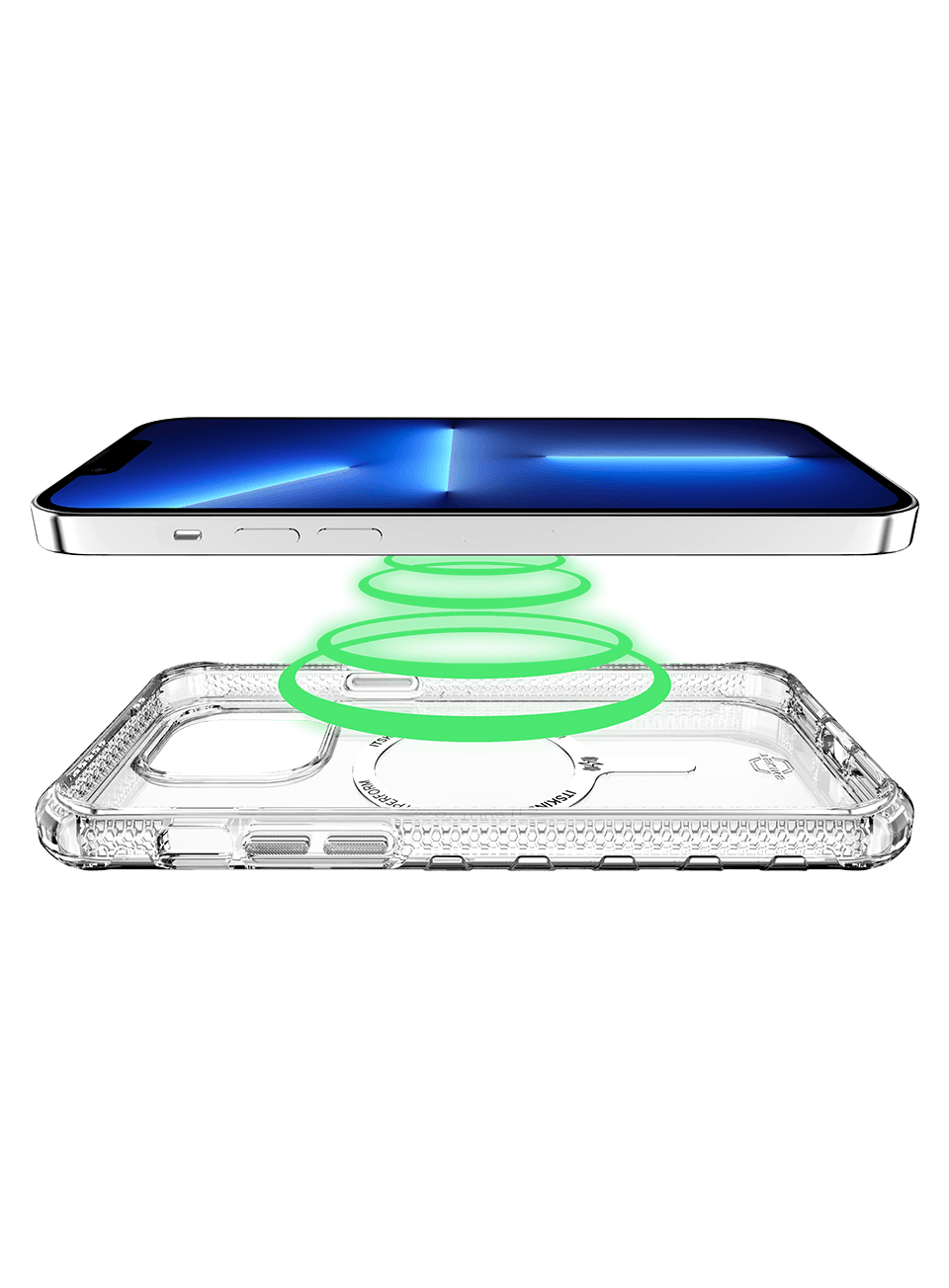 Itskins Supreme Clear iPhone 14 Pro Magsafe Case - Transparent - Tashqila Itskins Supreme Clear iPhone 14 Pro Magsafe Case - Transparent - Tashqila